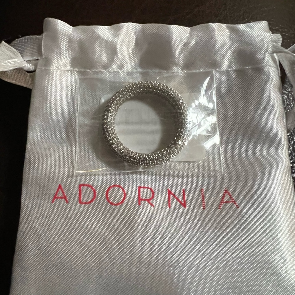 Adornia CZ Eternity Band Ring; Size 7, with dust bag #45B - Picture 5 of 6